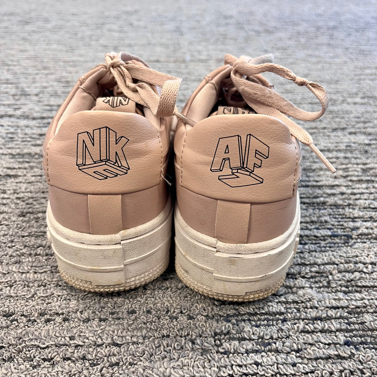 Size 7.5 Pink Nike Air Force 1s