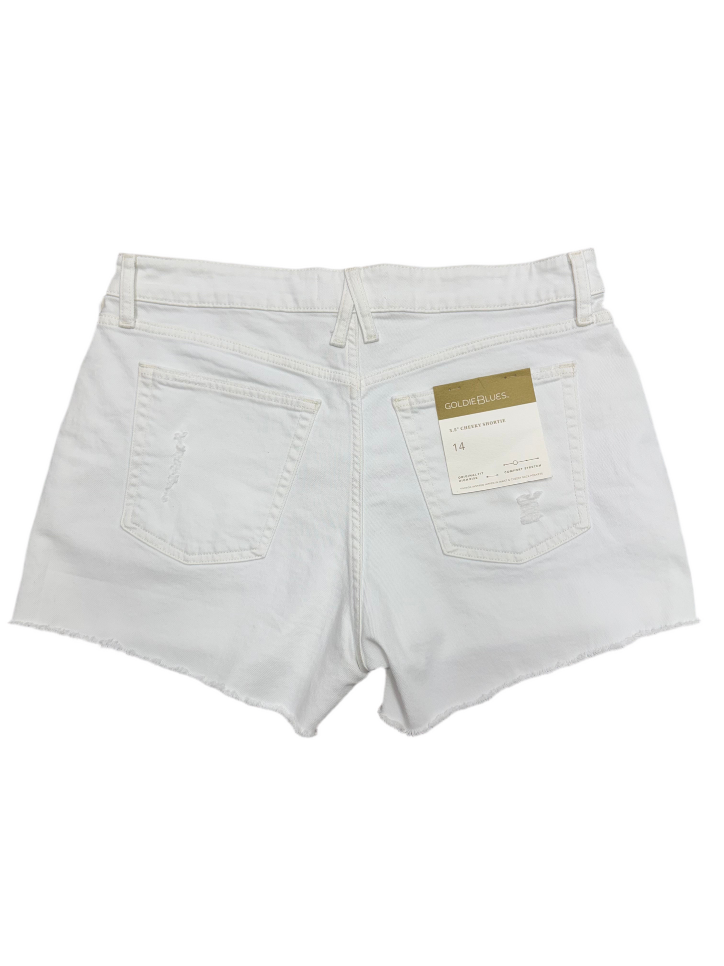Goldie Blues White Jean Shorts Size 14