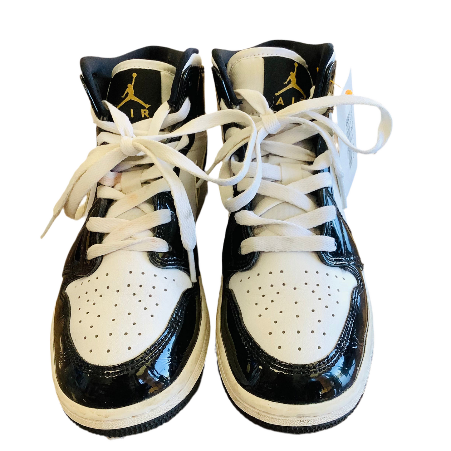 Kids Nike Air Jordan 4.5Y patent leather sneakers