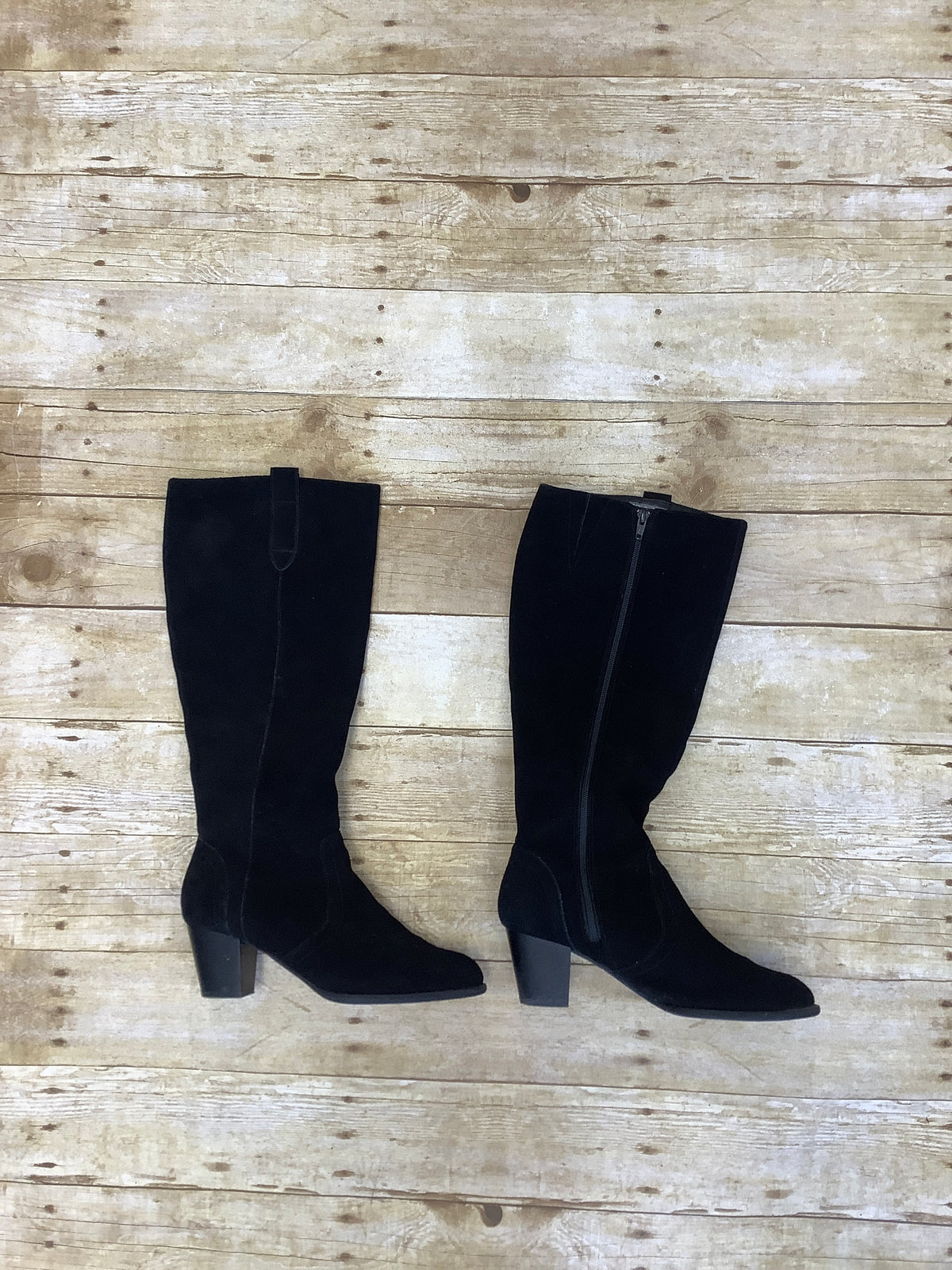 Black tall boots