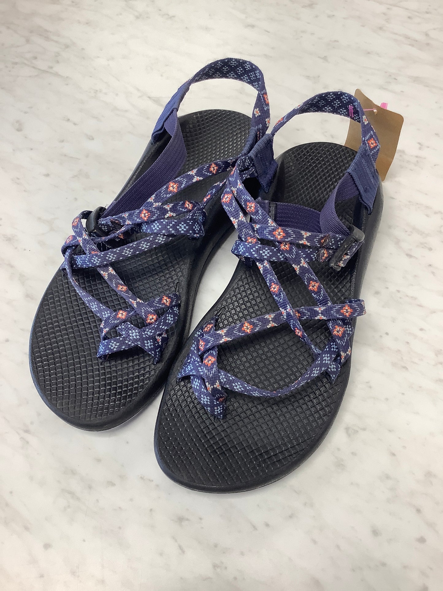 CHACO ZX2 Womens Waterproof Sports Sandals Size 11 Toe Loop Multi-color Straps