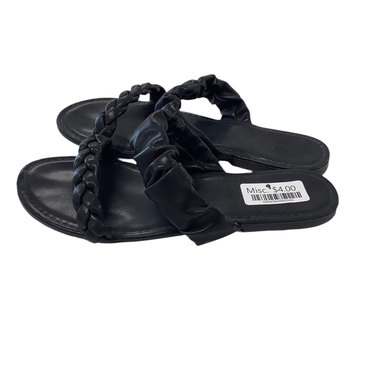 Black Sandals-Size 9