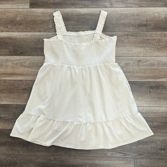 3X Off-White Boutique Smocked Mini Dress New w/Tags!