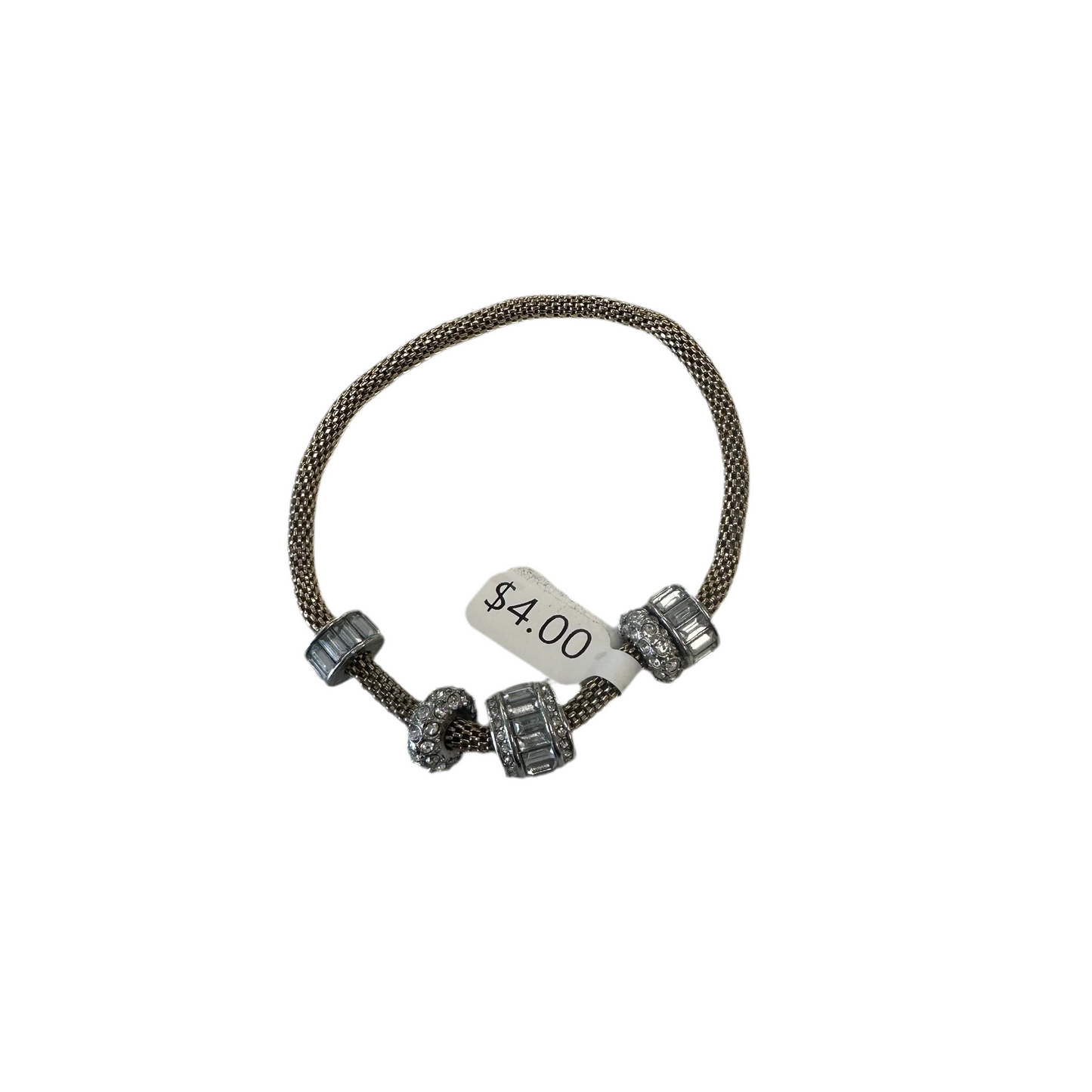 Gold/Silver Studded Charm Bracelet