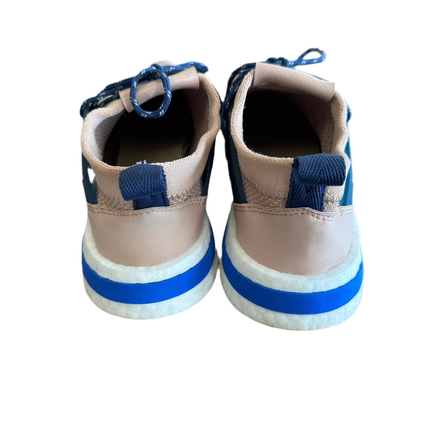 Adidas 7.5 Blue/Light Brown Tennis Shoes