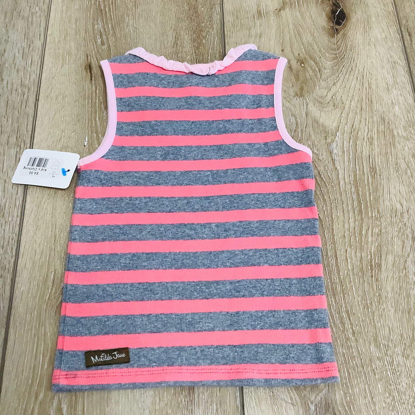 Girls Matilda Jane sz 4 stripe tank top
