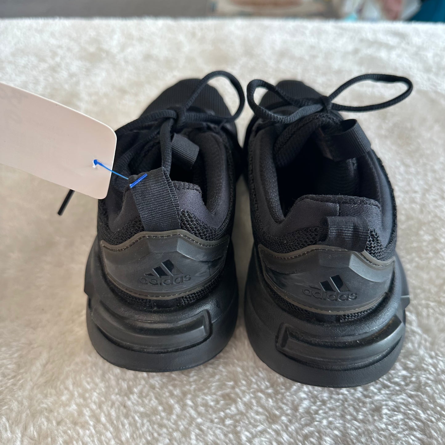 Kids Adidas 9 Black Tennis Shoes