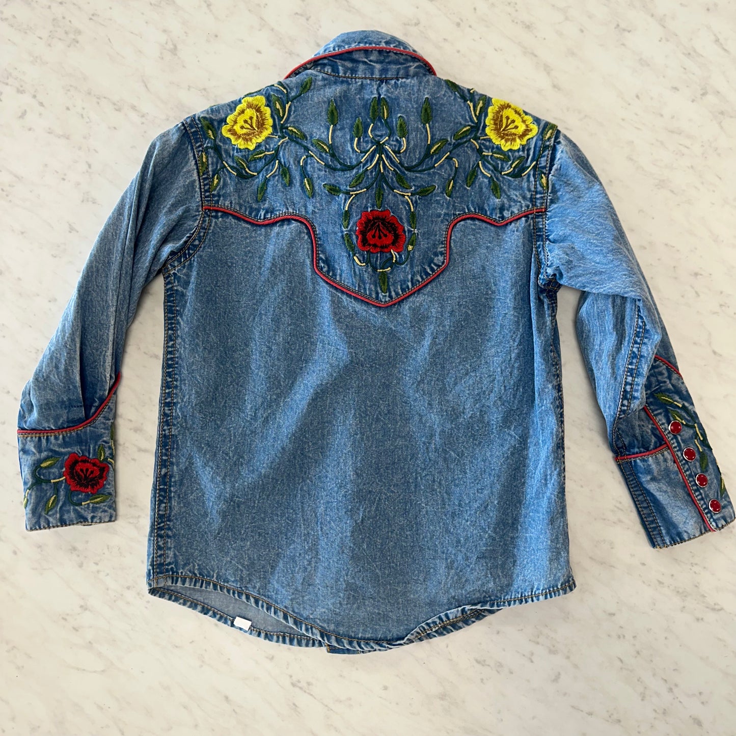 Girls Rockmount Ranch Wear S Western Buttoned Down Top
