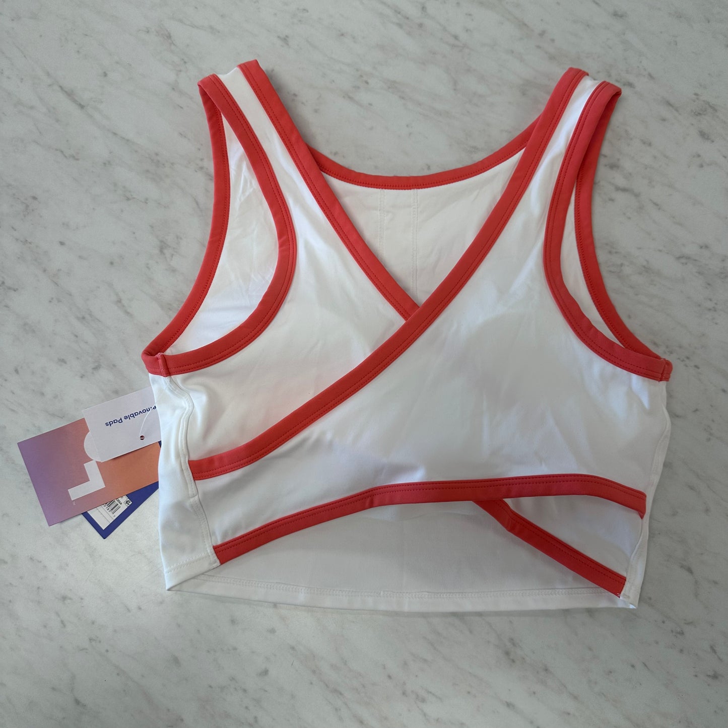 NWT JoyLab M White/Pink Active Tank