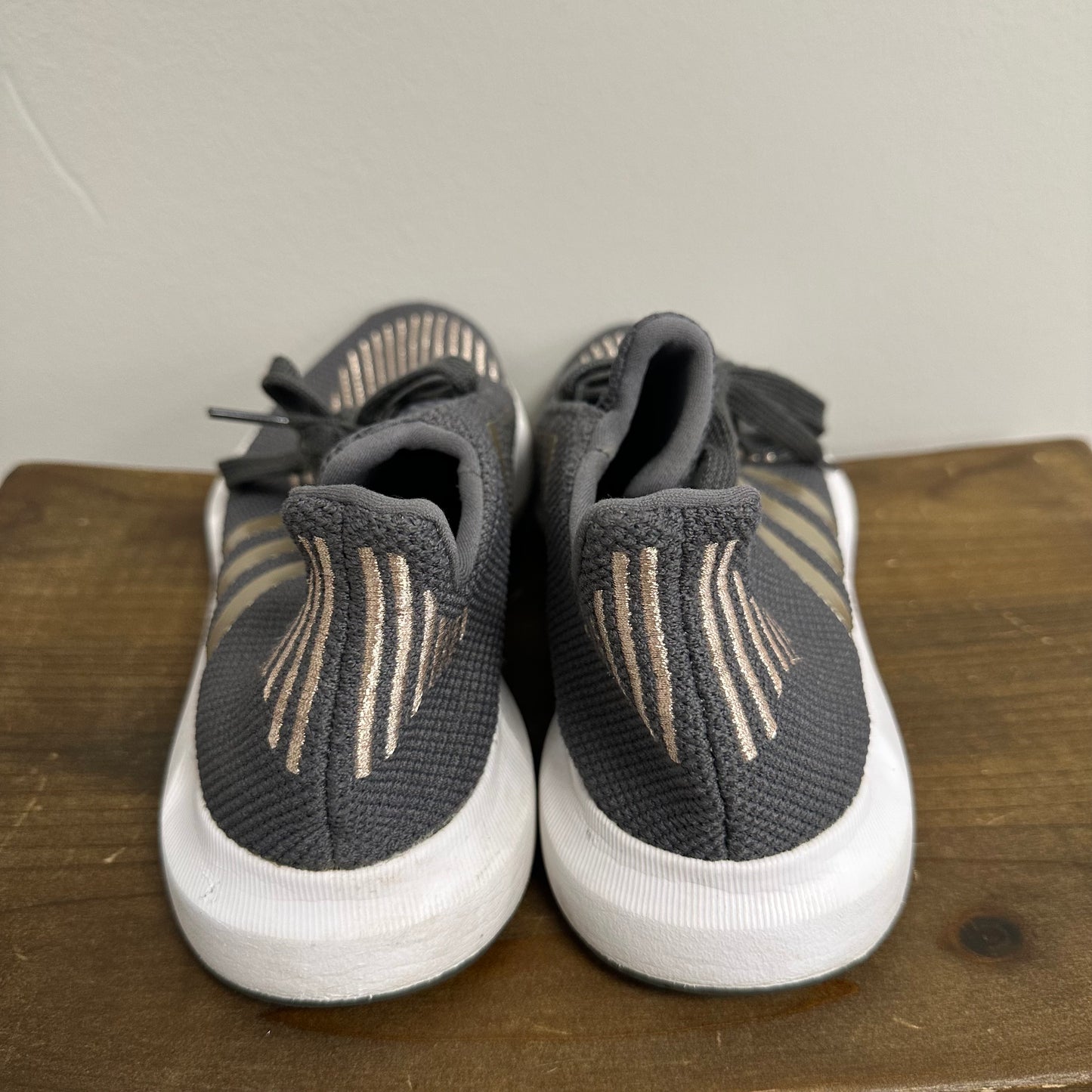 Kids Adidas 4 Grey/Gold Shoes