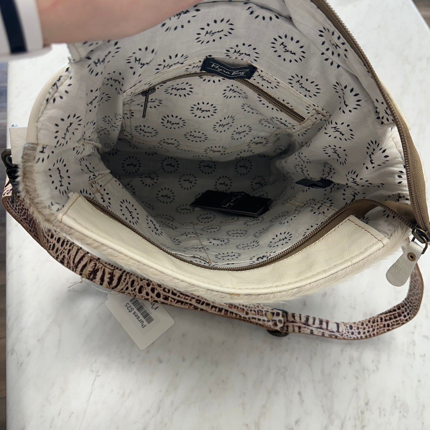 Myra Smoky Azteca Leather & Haron Bag