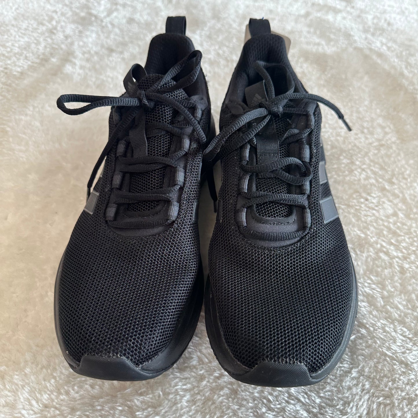 Kids Adidas 9 Black Tennis Shoes