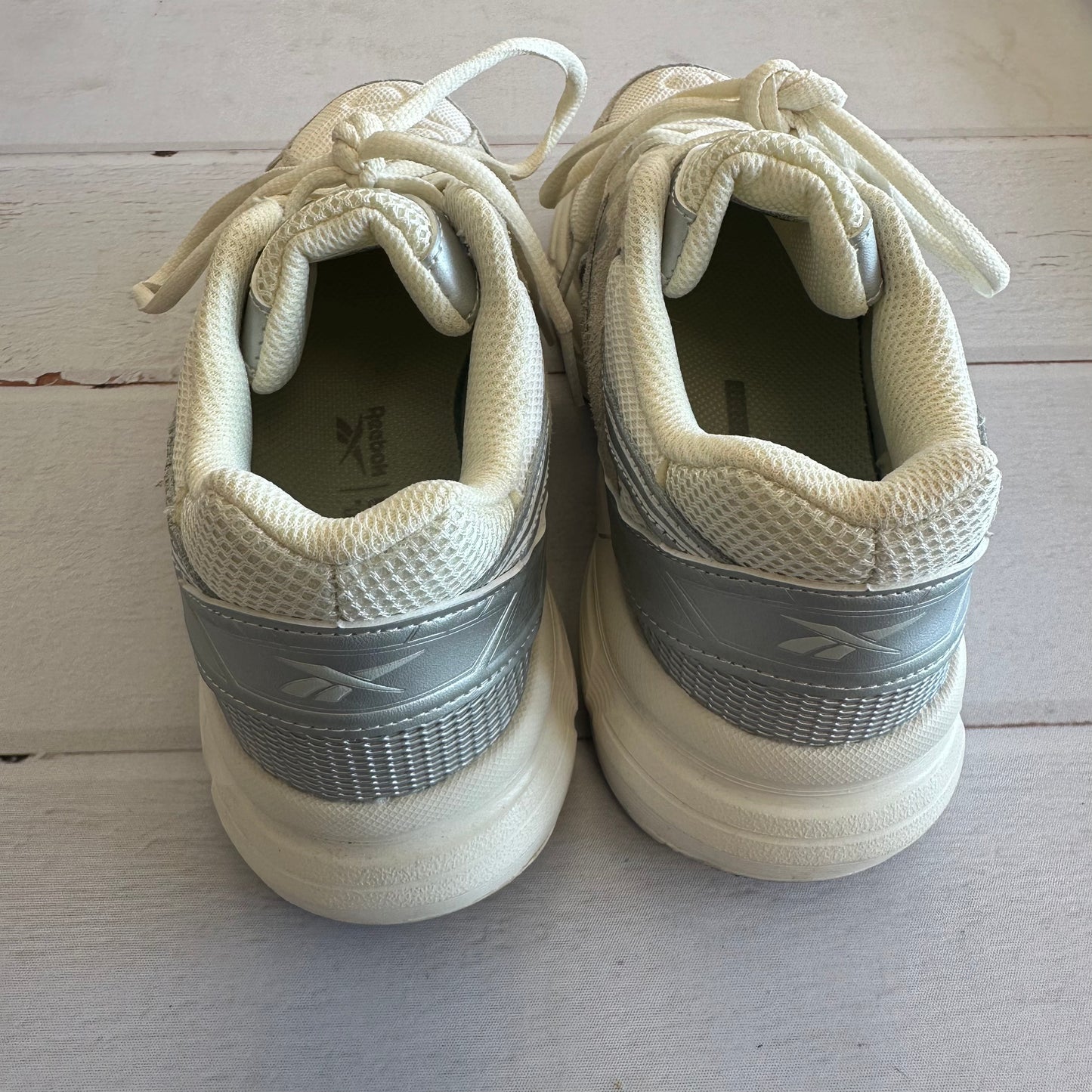 Reebok 7 Silver/Cream Lunex Sneakers
