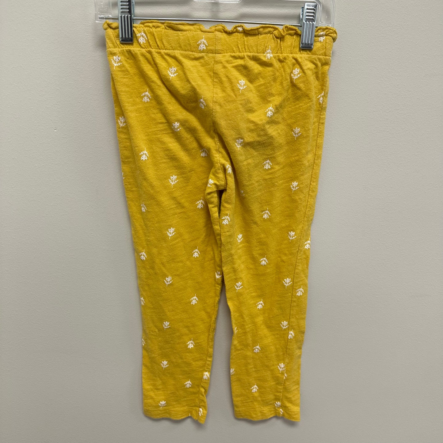 Toddler Carter’s 4T Yellow w/ White Flowers Leggings