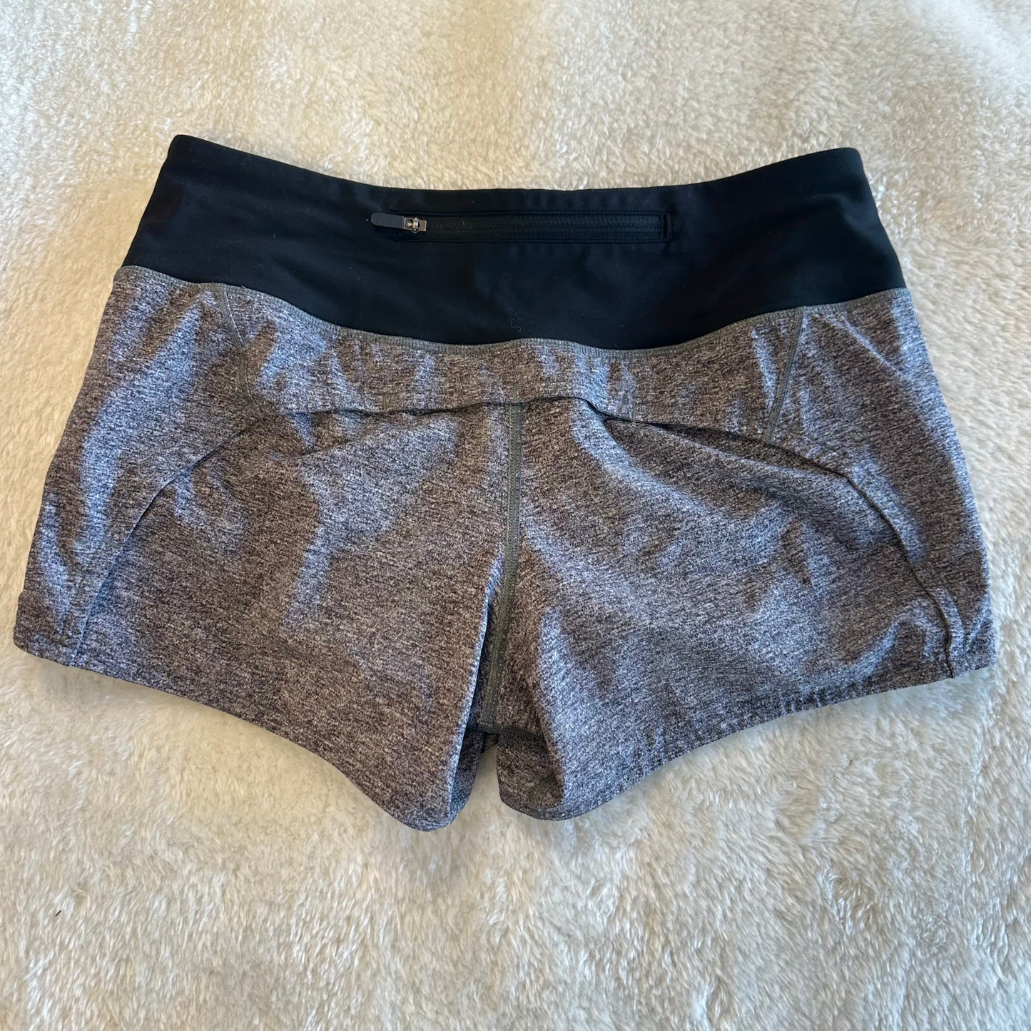Lululemon 4 Grey/Black Shorts