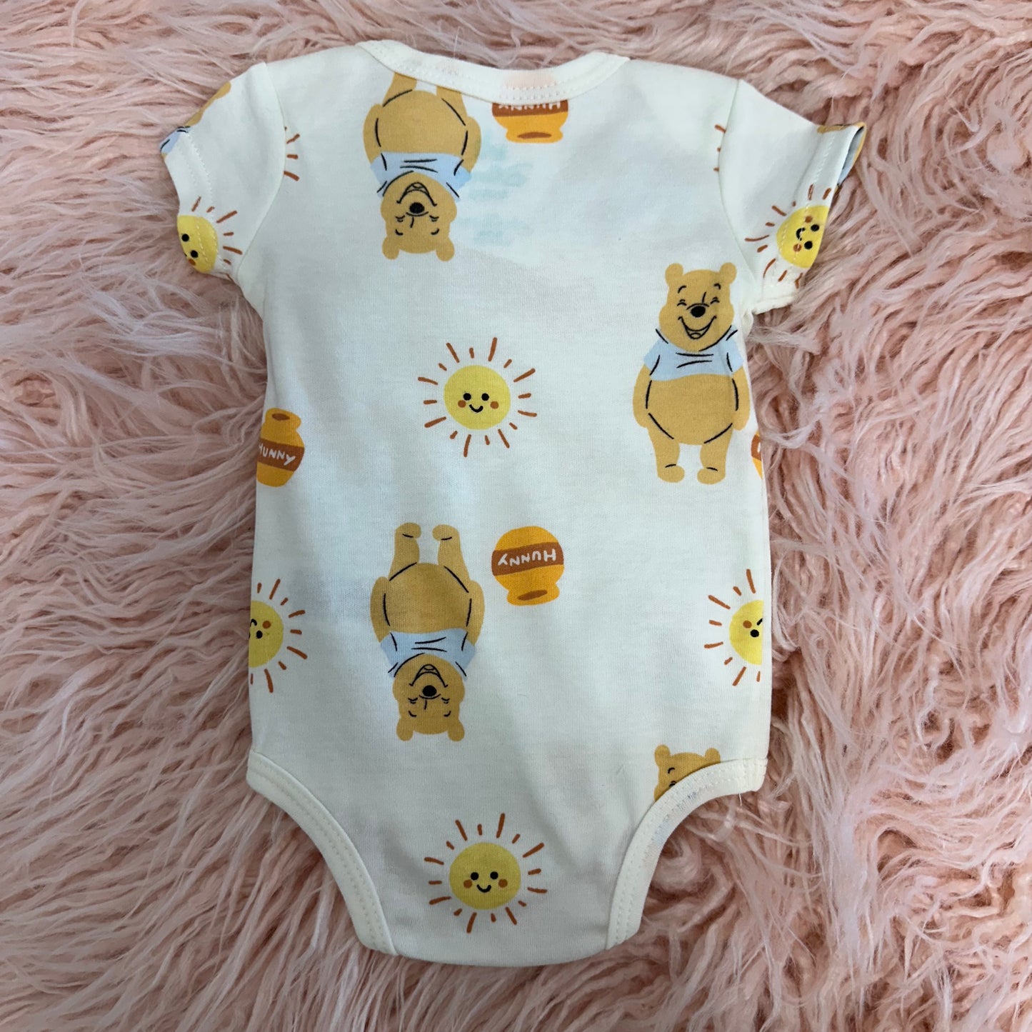 Baby Disney 0-3M White Winnie the Pooh Onesie