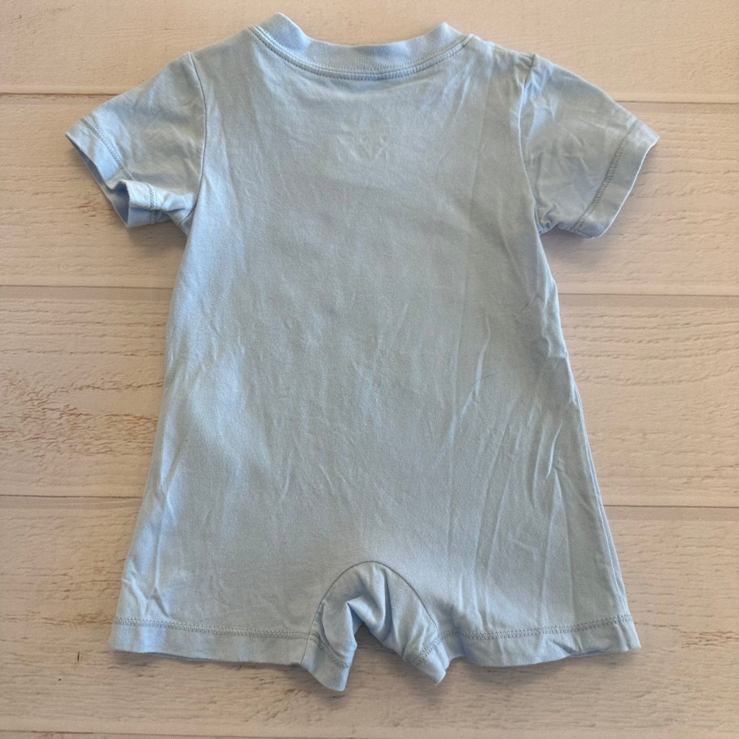Babyboy Adidas 6M Light Blue Onesie