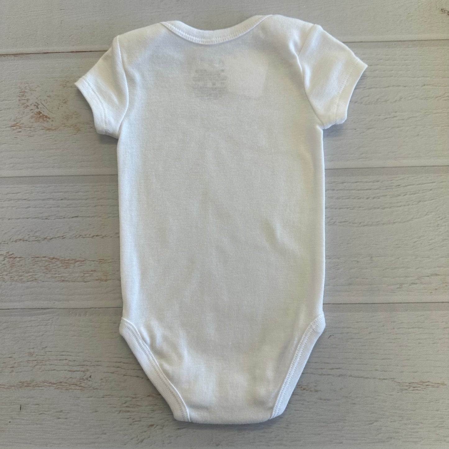 Babygirl Nike 6M White w/ Pink Swoosh Onesie