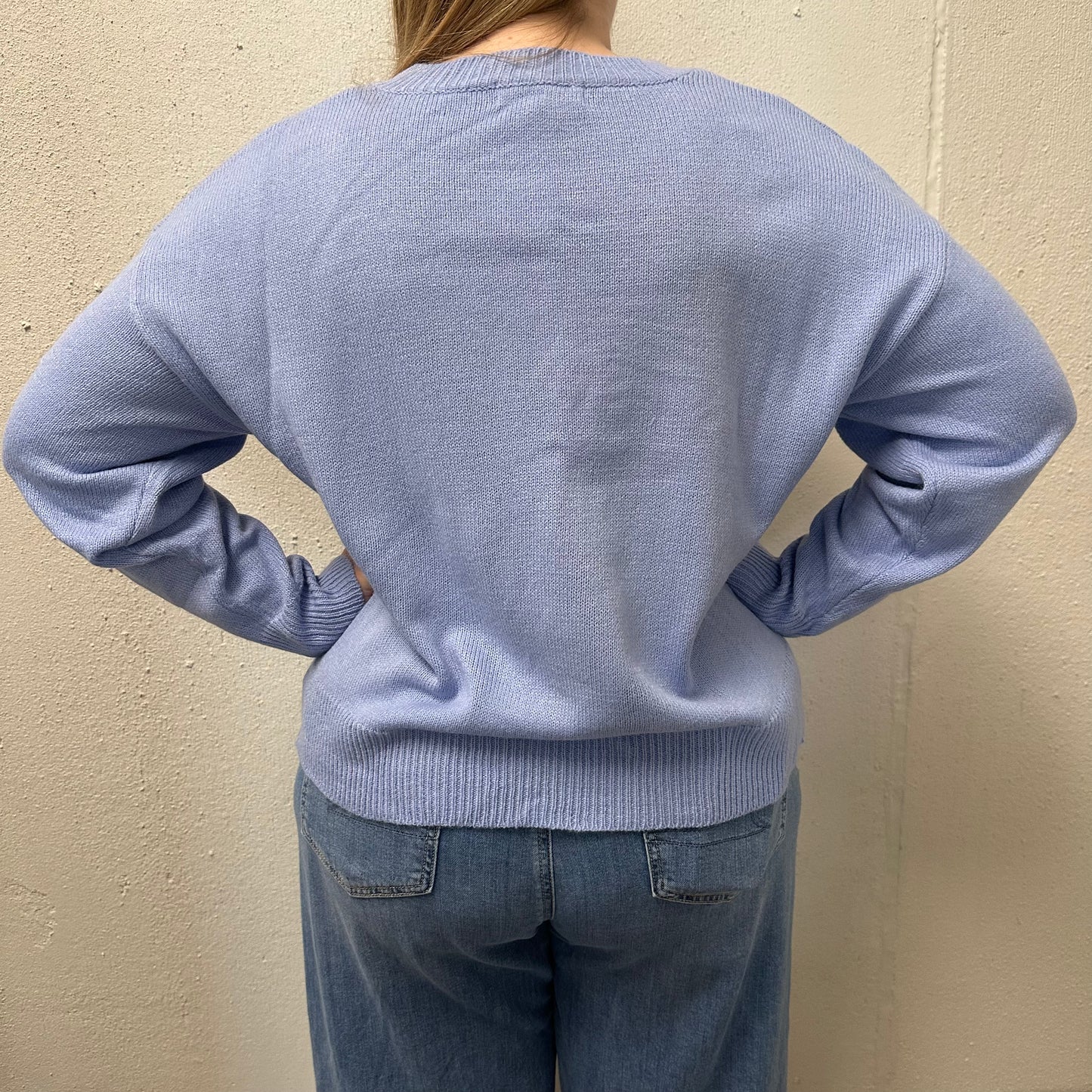 Sweet Envy L Blue “Los Angeles” Blue Sweater