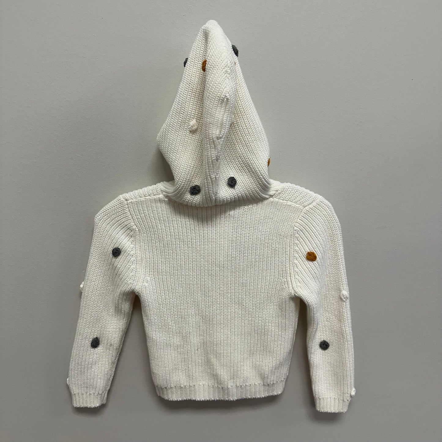 Toddler Adyson Parker 3T White w/ Gold/Grey/White Dots Sweater