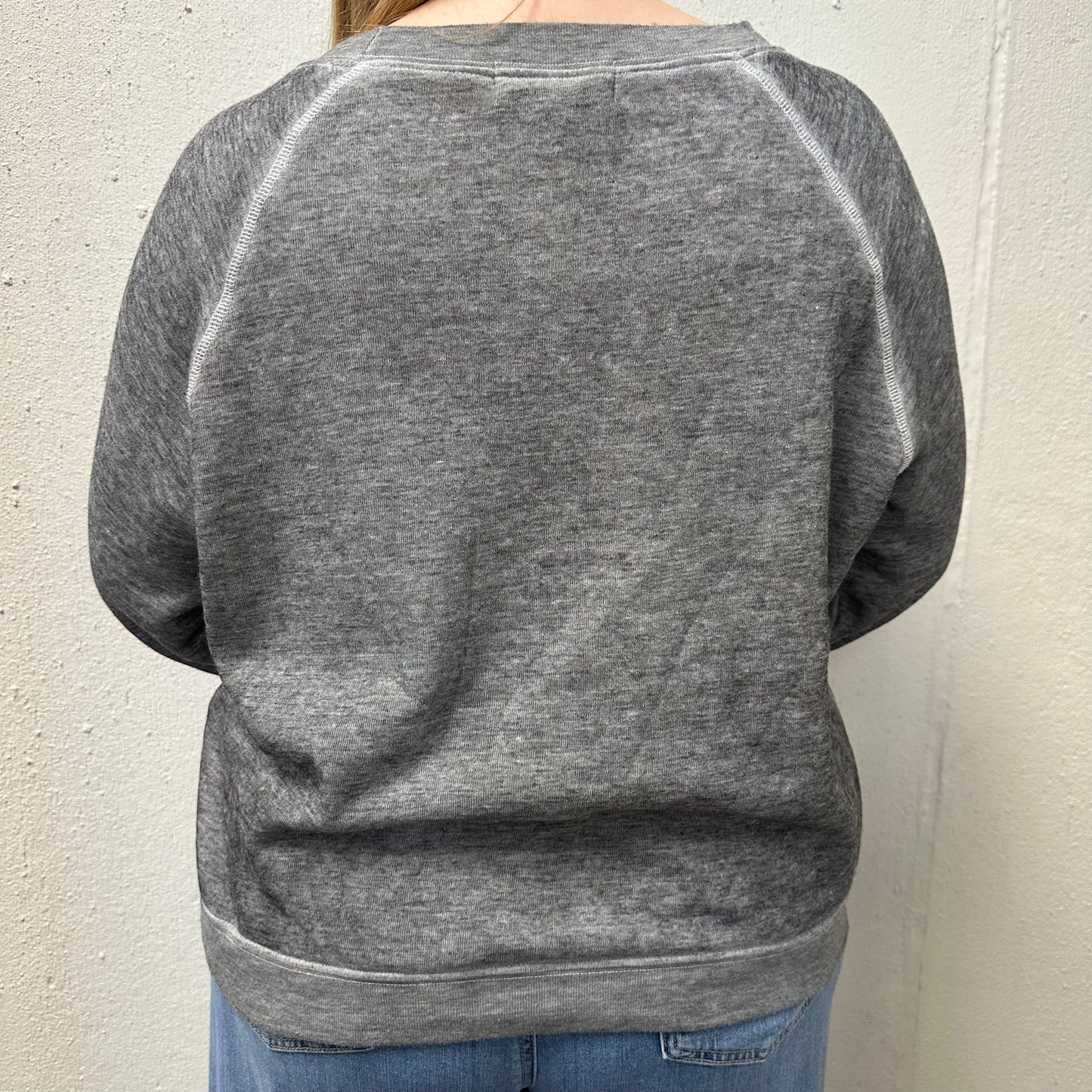 Wildfox L Grey “I love my dog” Fleece Lined Sweatshirt