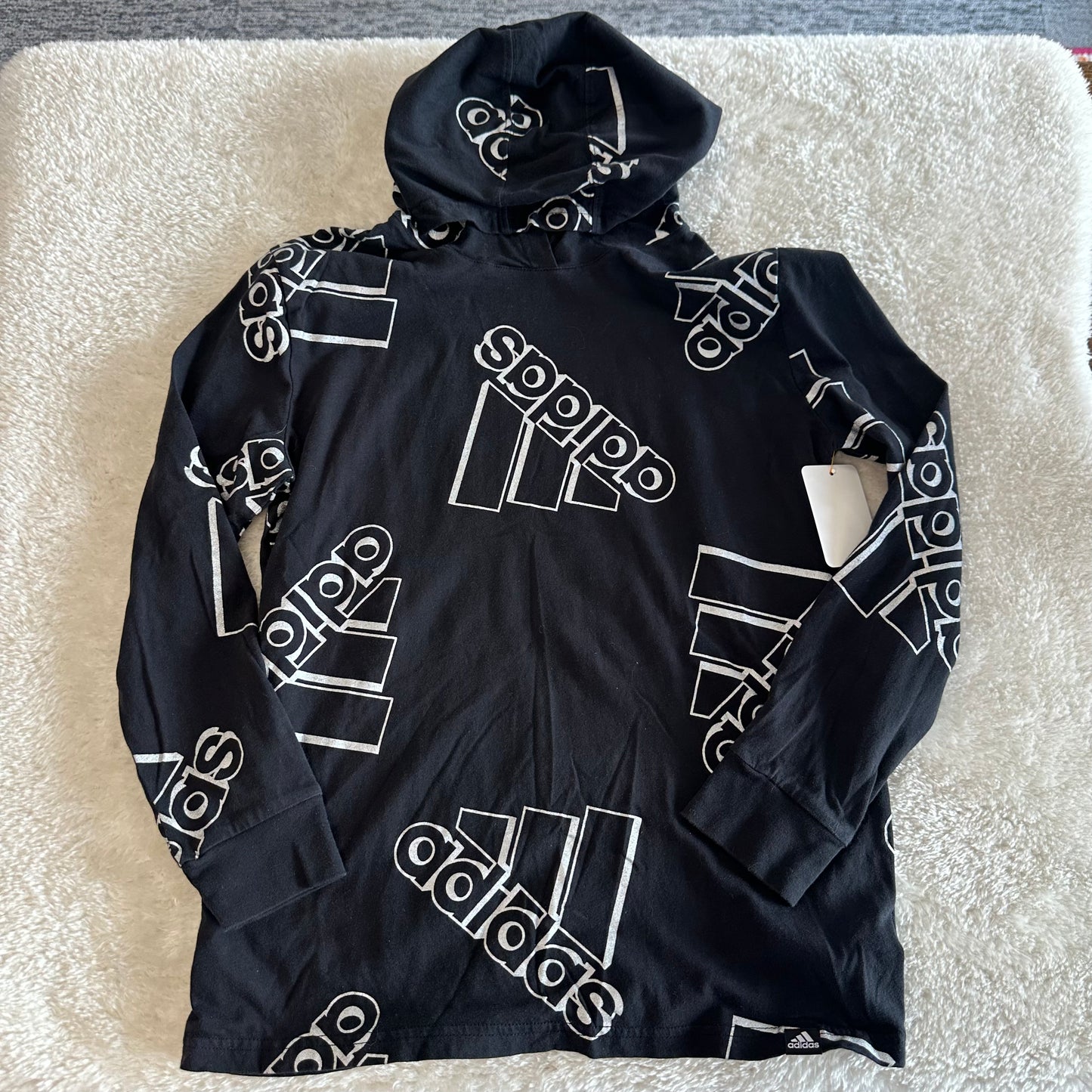 Kids Adidas M(10/12) Black/Grey Top