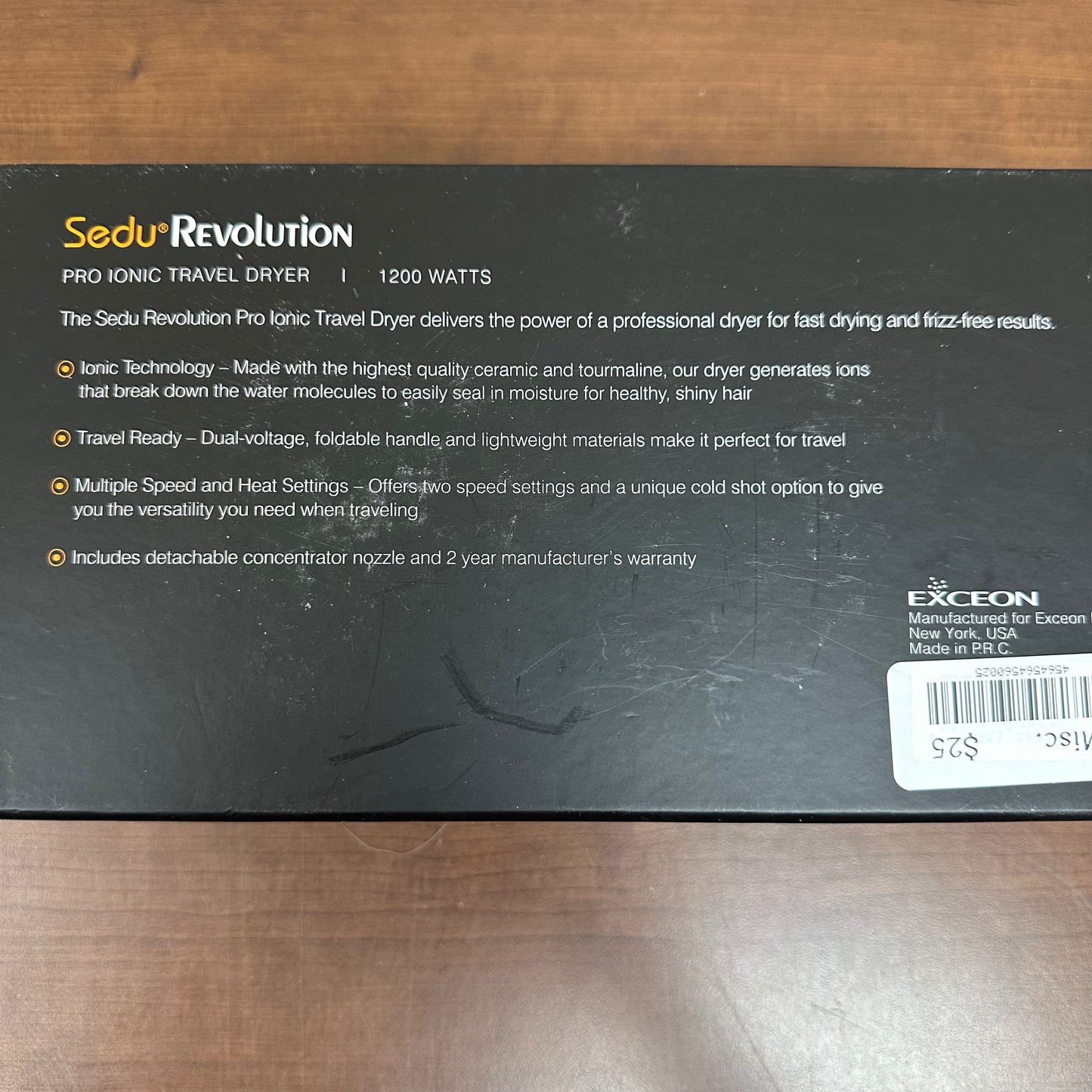 Sedu Revolution Pro Ionic Travel Dryer