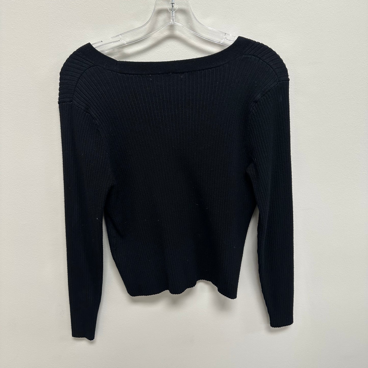 Kids 14/16 Black Buttoned Up Sweater