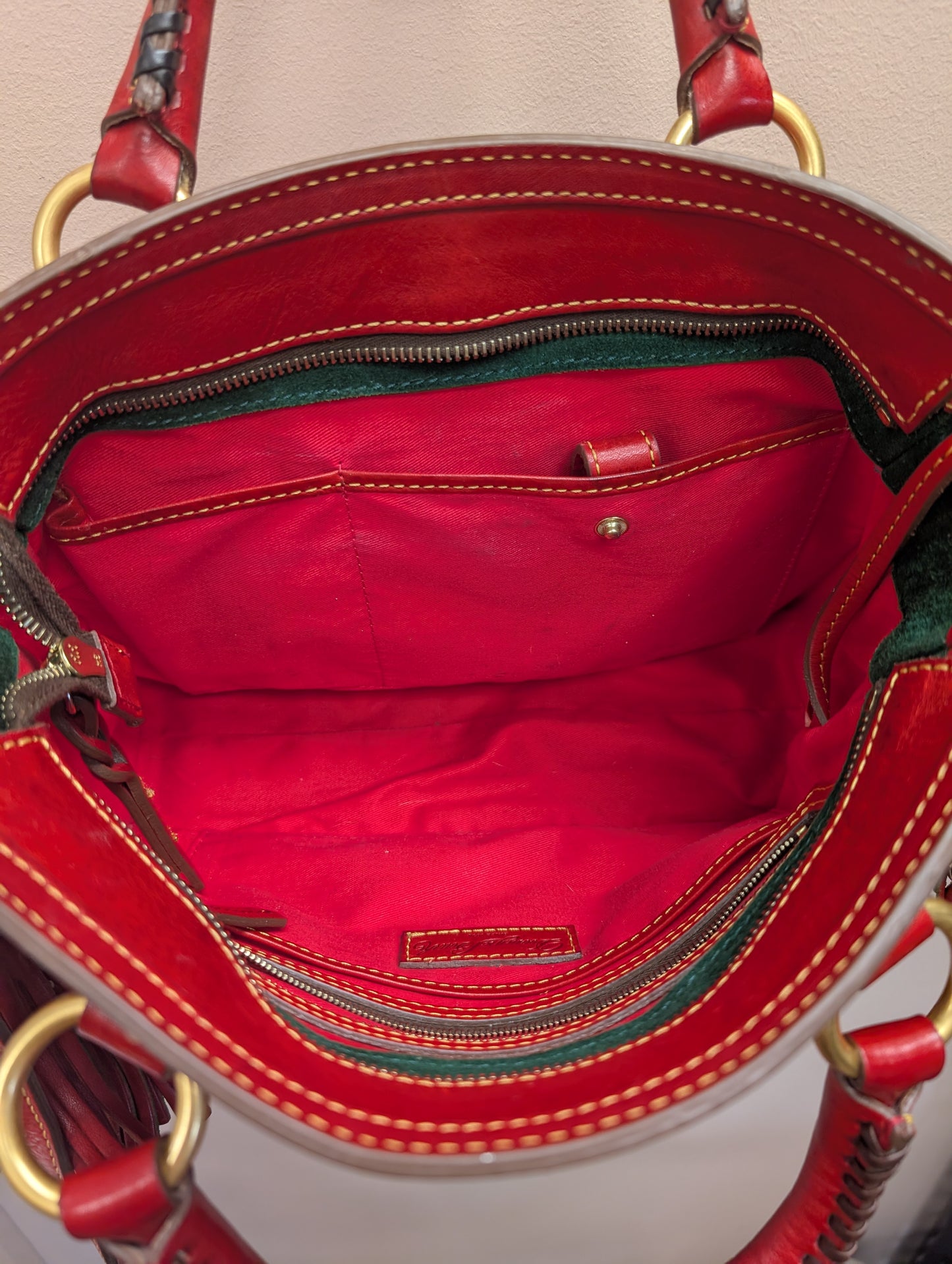 Dooney & Bourke Red Leather Bag