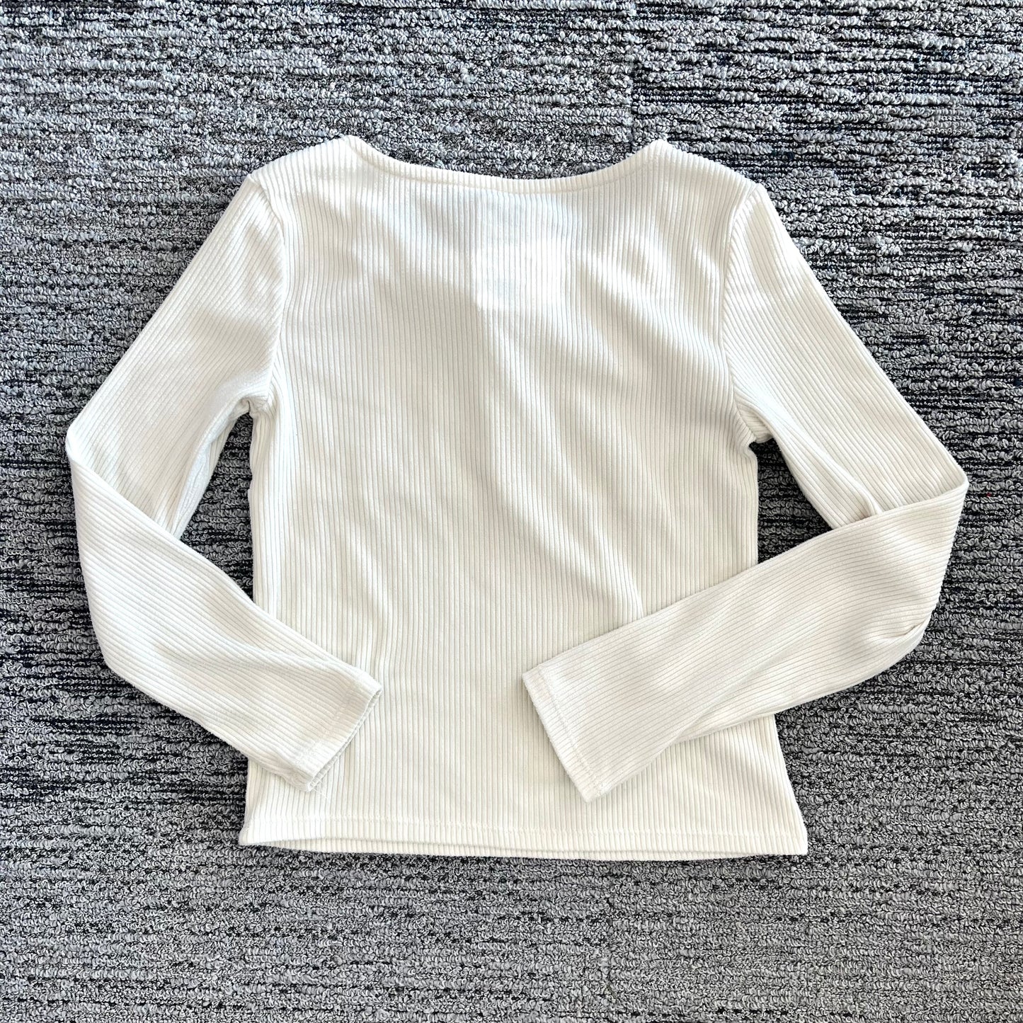 Girls Size 10/12 SO White Long Sleeve Top