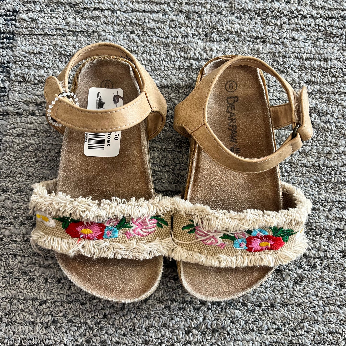Toddler Girl Size 6 Bearpaw Sandals