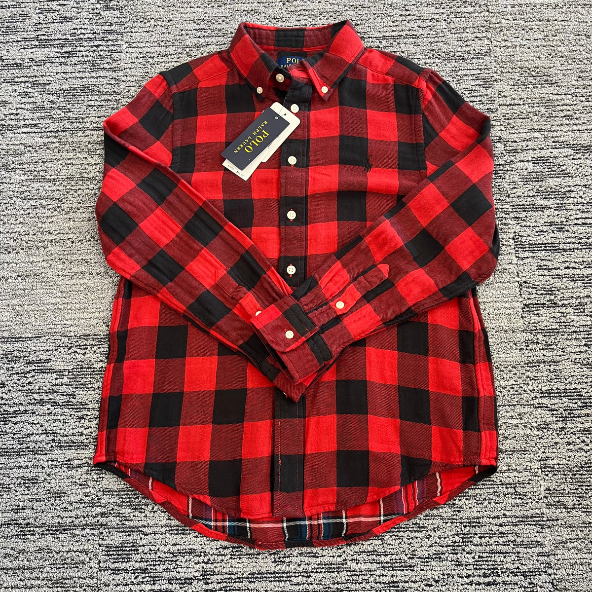 Boys 10/12 Polo Ralph Lauren Flannel New with Tags!