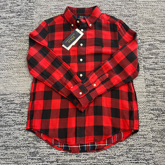 Boys 10/12 Polo Ralph Lauren Flannel New with Tags!