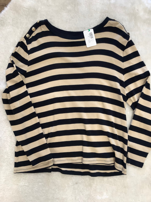 Black and khaki striped longsleeve