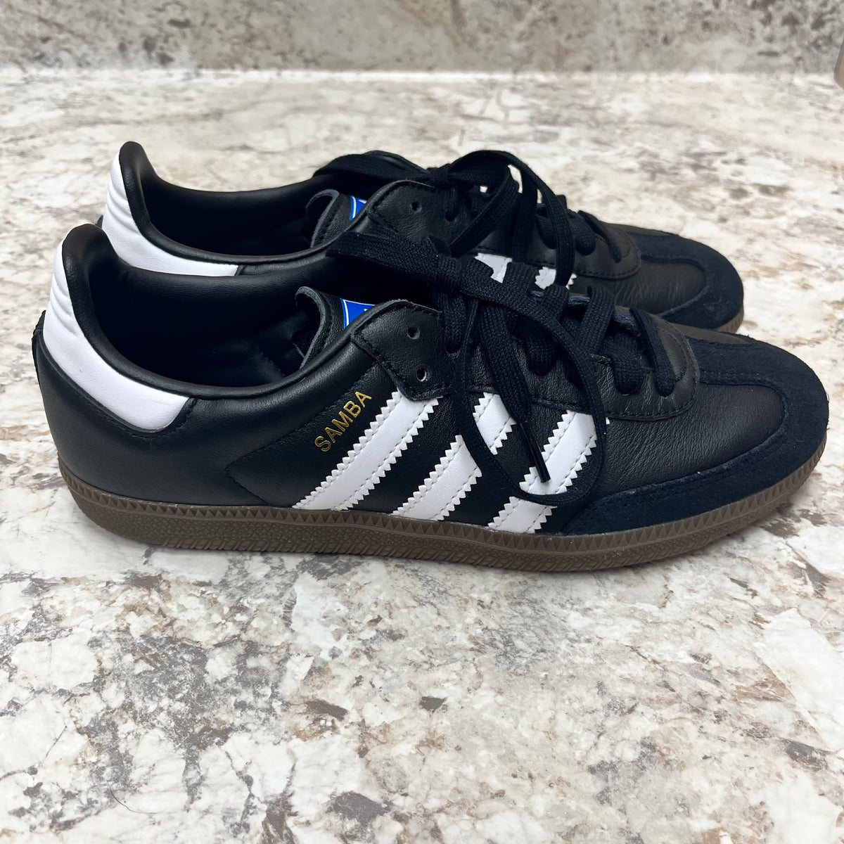 Size 8 Black Adidas Sambas New in Box!