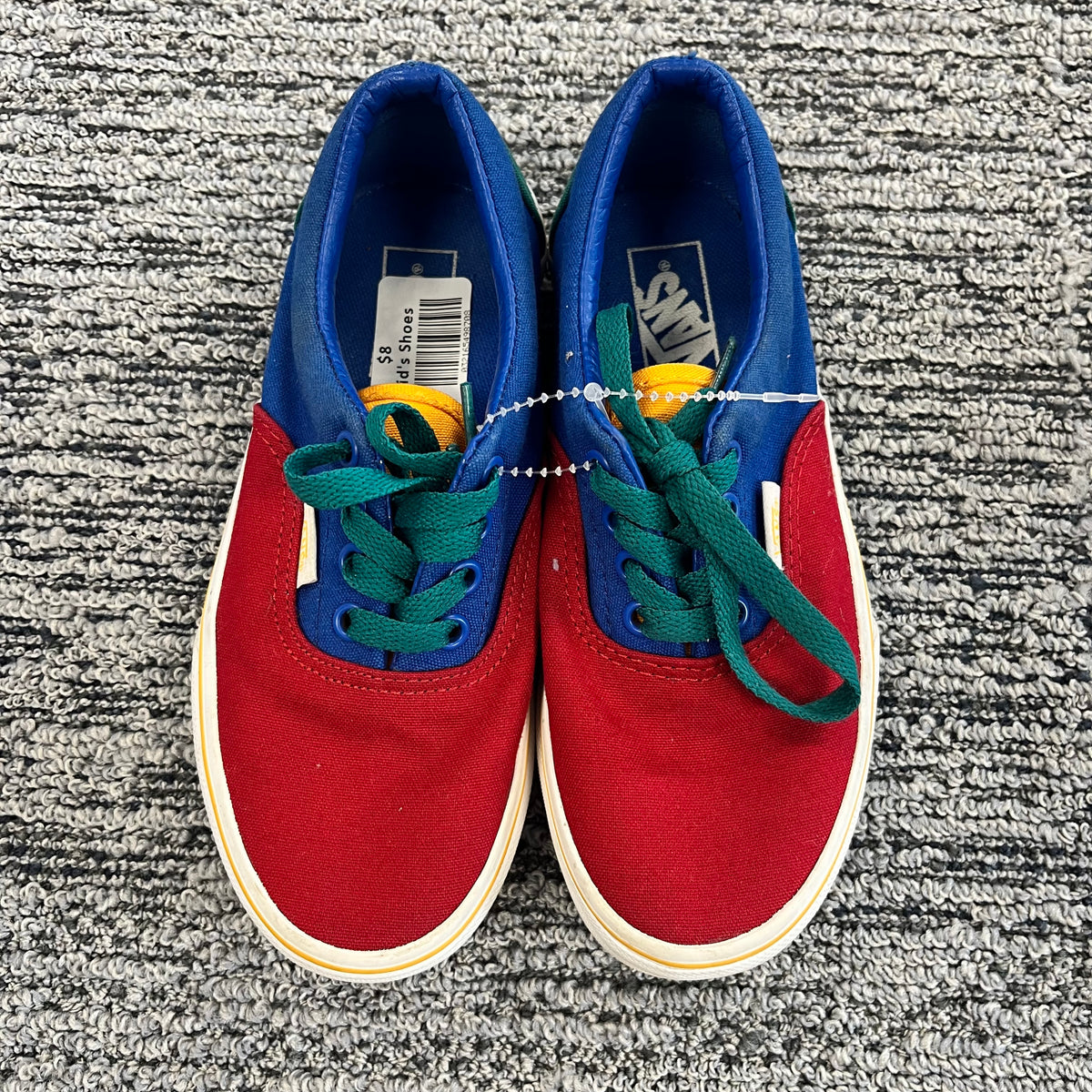 Size 1 Kid’s Colorblock Vans