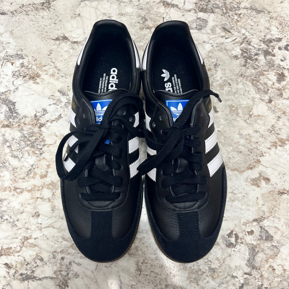 Size 8 Black Adidas Sambas New in Box!
