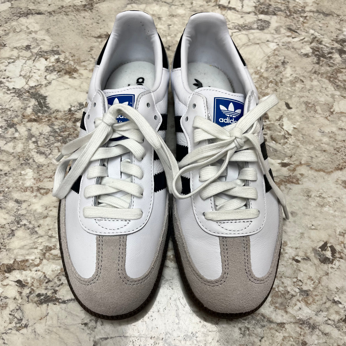 Size 8 White Adidas Sambas New in Box!