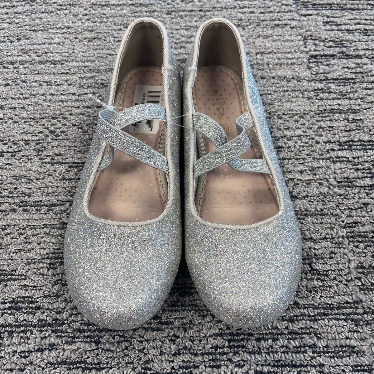 Girls Youth Size 4 Dream Pairs Sparkly Flats