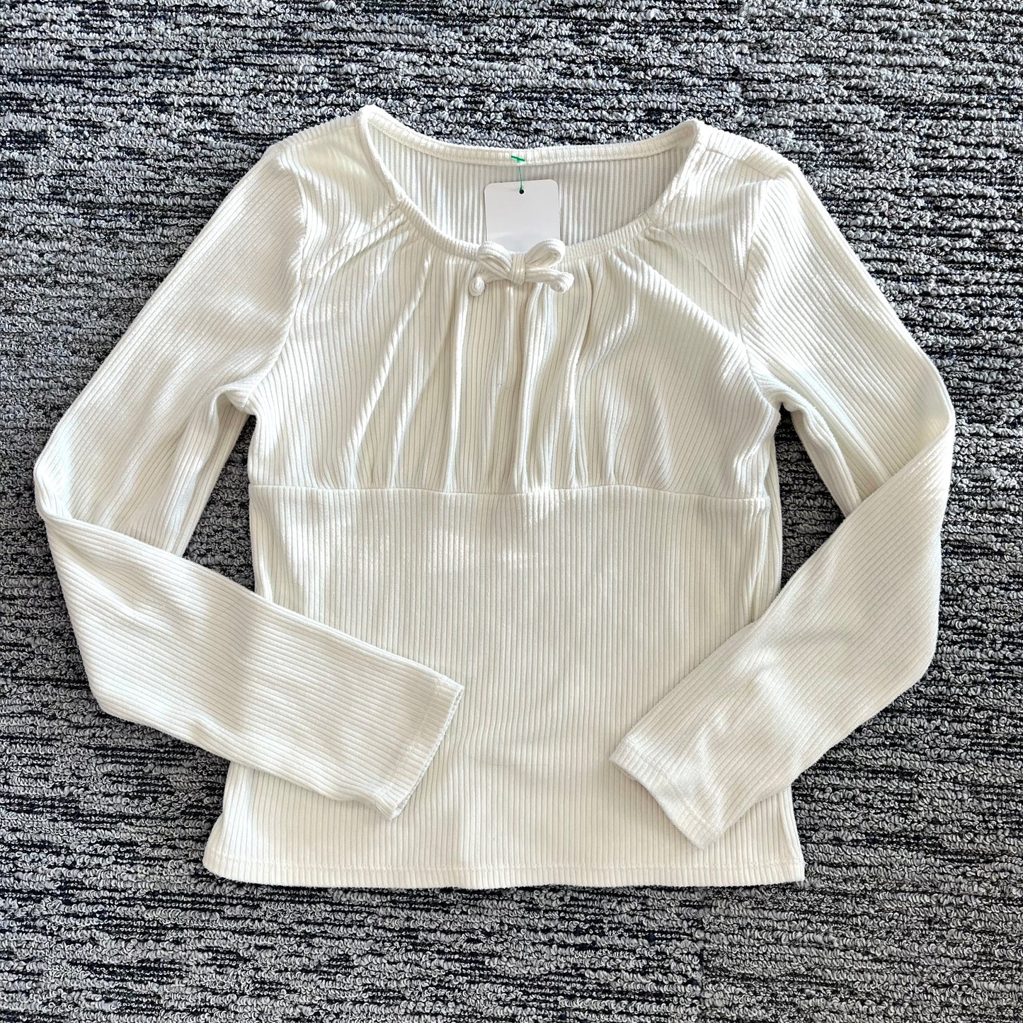 Girls Size 10/12 SO White Long Sleeve Top