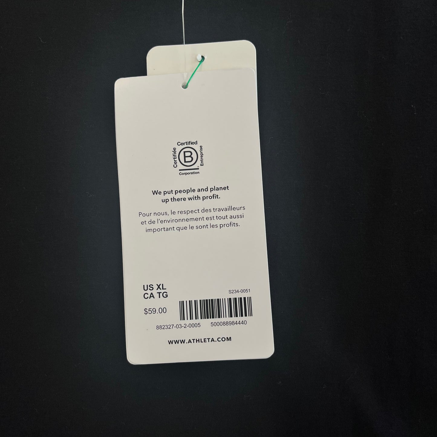 XL Black Athleta Outbound Tank New w/Tags!