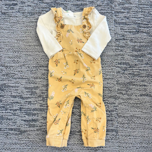 Girls 12M Carter’s Shirt & Overalls Set