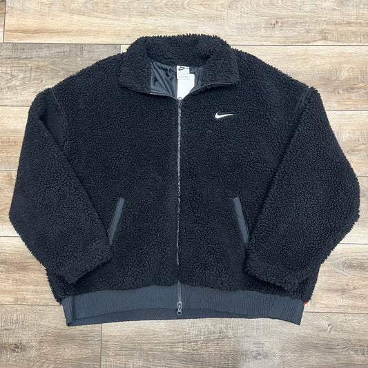 XXL Black Sherpa Nike Jacket