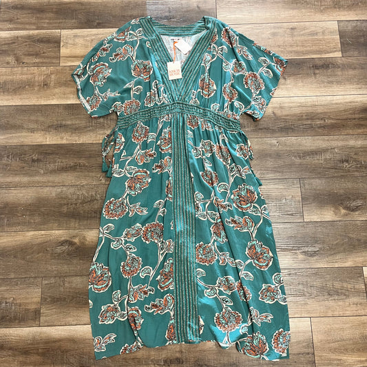 2X Green Knox Rose Maxi Dress New w/Tags!