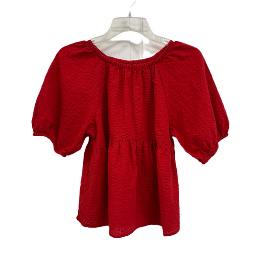Old Navy Small Red Short Sleeve Top