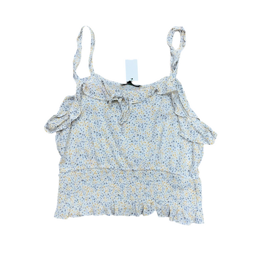 Paper cran Medium White/Yellow/Blue Tank