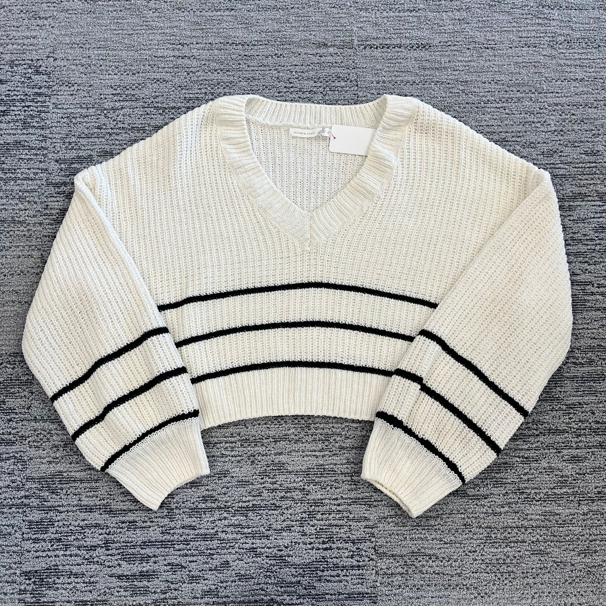 XXL Altar’d State Striped Sweater