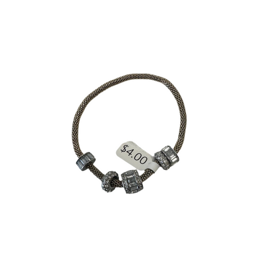 Gold/Silver Studded Charm Bracelet