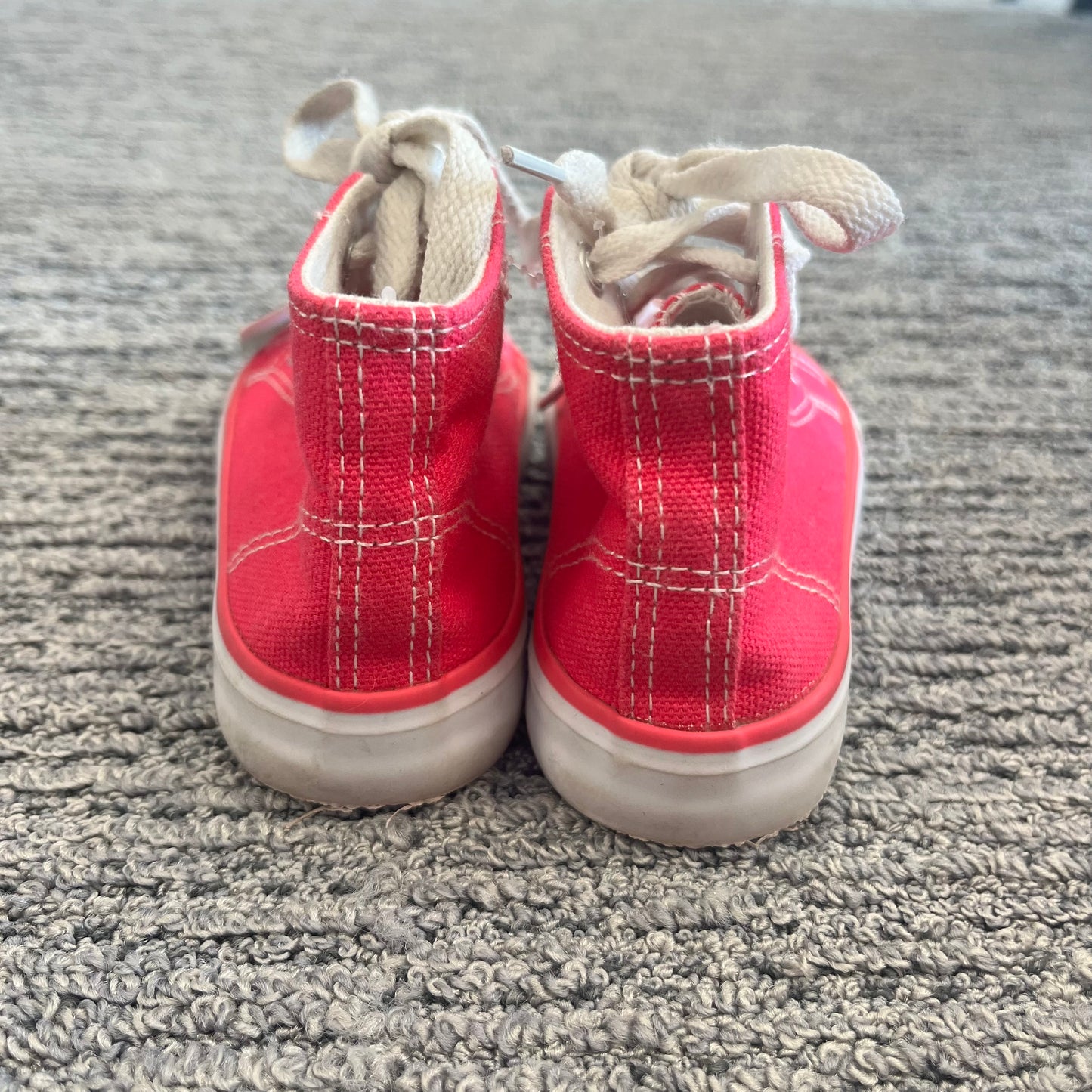 Girls Size 8 Pink High Top Sneakers