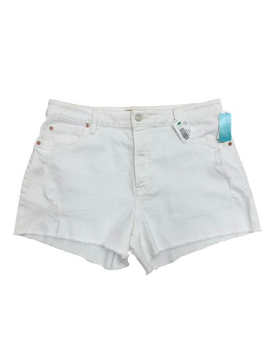 Goldie Blues White Jean Shorts Size 14